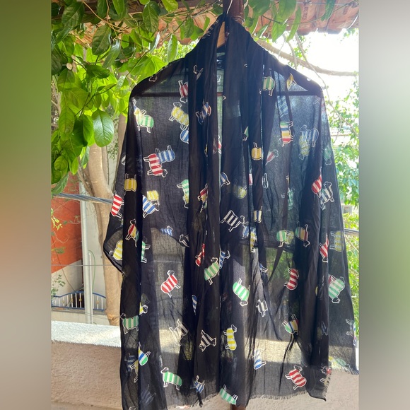 United Colors of Benetton Animal Print Scarf - Picture 4 of 8